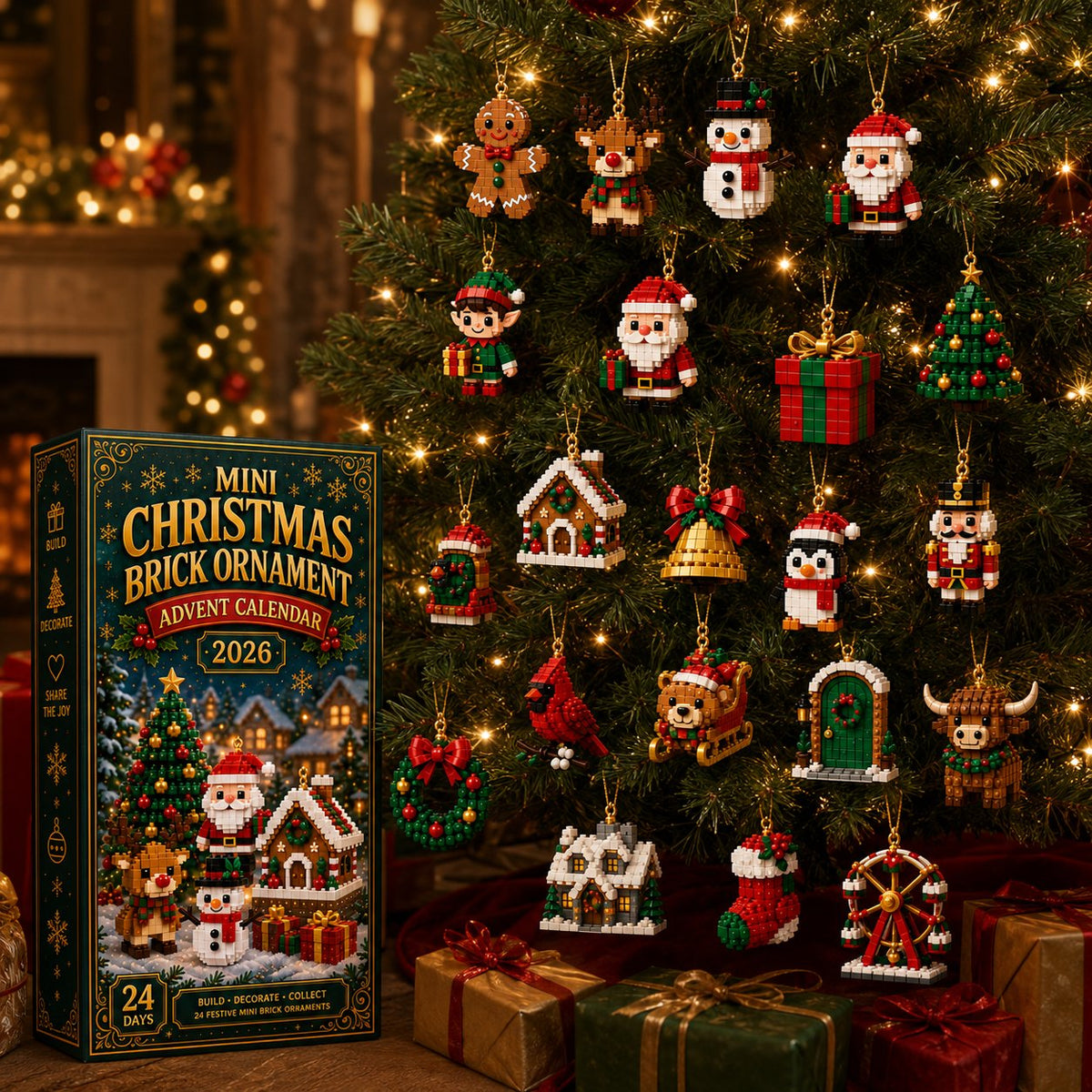 ⏳ Last day to save 49% – 🎄 24-Day Mini Christmas Ornament Advent Calendar（upsell）