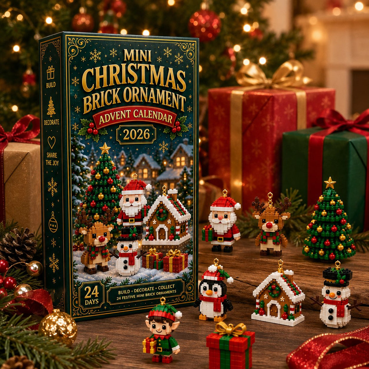 ⏳ Last day to save 49% – 🎄 24-Day Mini Christmas Ornament Advent Calendar（upsell）