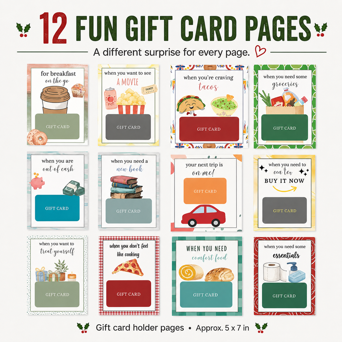 🔥 LIMITED-TIME 50% OFF — Christmas Gift Card Book（upsell）