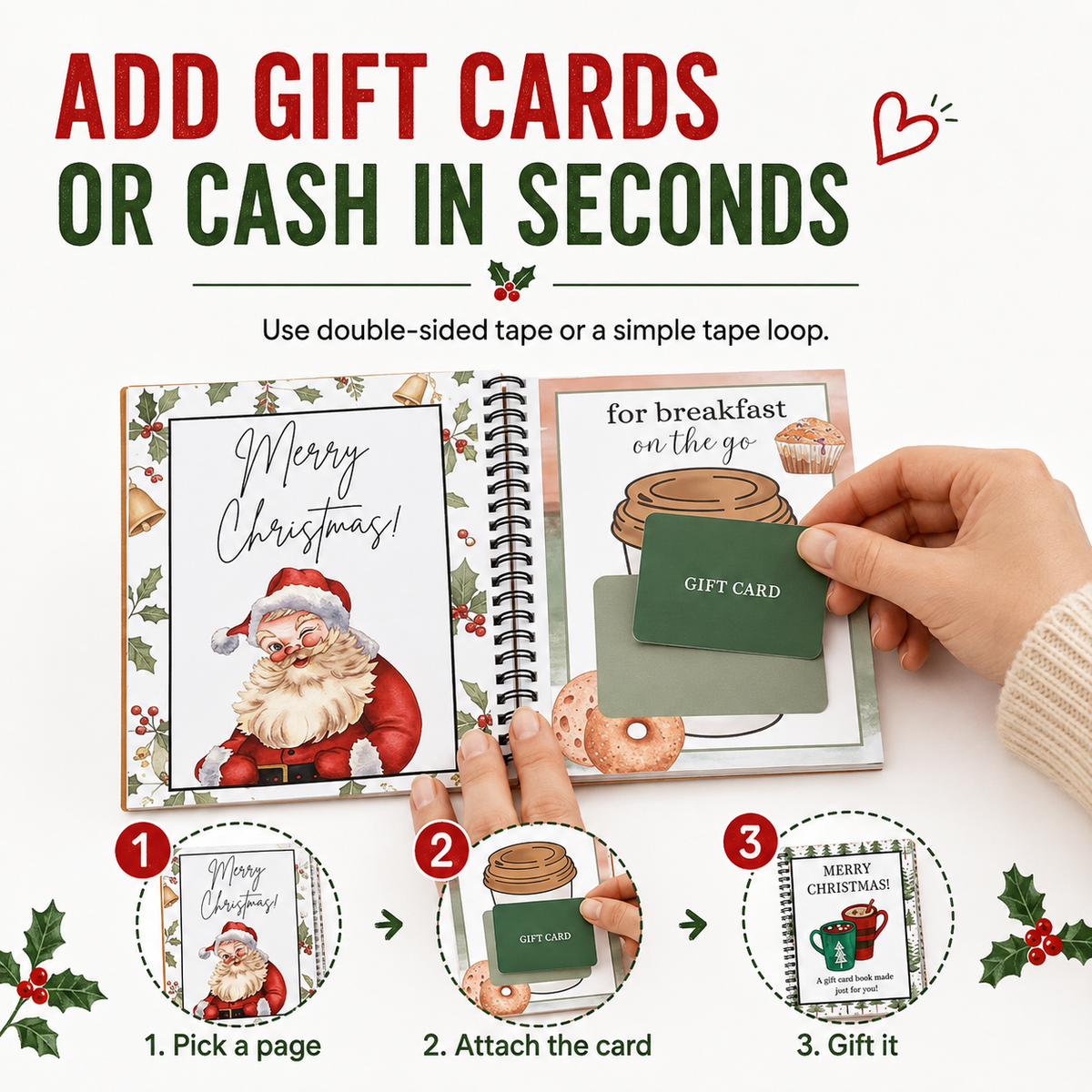 🔥 LIMITED-TIME 50% OFF — Christmas Gift Card Book（upsell）