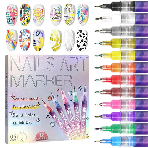 CHRISTMAS SPECIAL PRICE: ⏳12 Colors Nail Art Pens Set